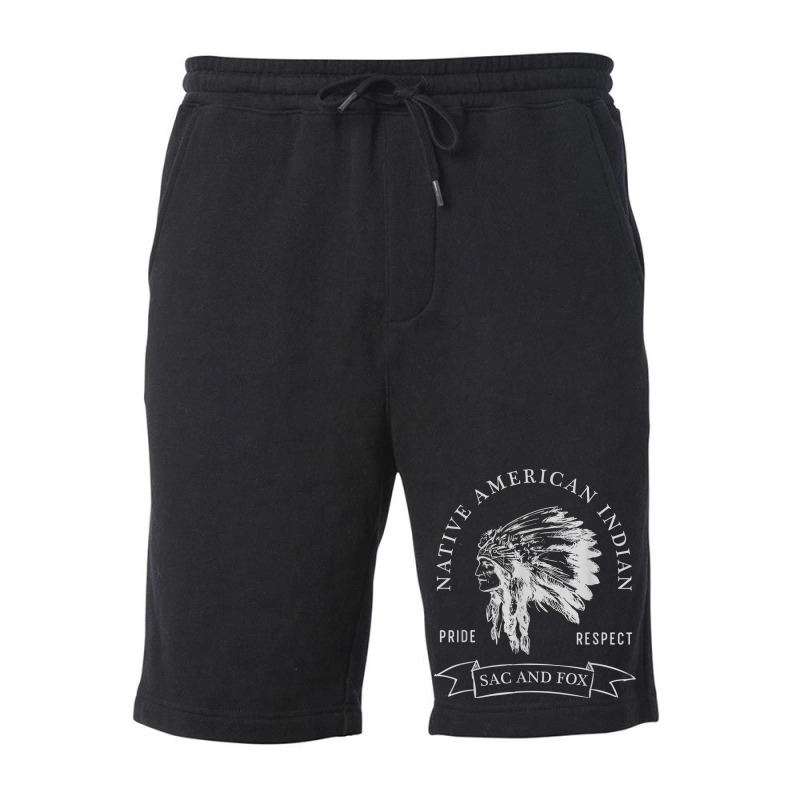 Sac And Fox Tribe Native American Indian Pride Respect Darke Fleece Short by RANDYYATT | Artistshot