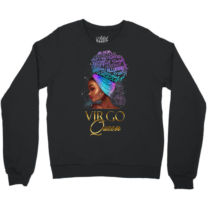 Womens Virgo Girl September August  Birthday Zodiac Womens _003 Crewneck Sweatshirt | Artistshot