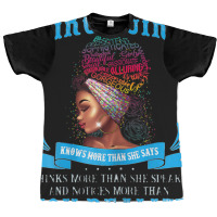 Womens Virgo Girl September August Black Girl Magic Zodiac Bday Graphic T-shirt | Artistshot