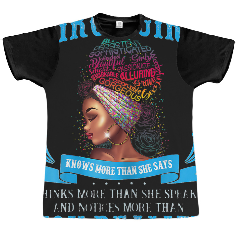 Womens Virgo Girl September August Black Girl Magic Zodiac Bday Graphic T-shirt | Artistshot