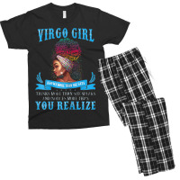 Womens Virgo Girl September August Black Girl Magic Zodiac Bday Men's T-shirt Pajama Set | Artistshot