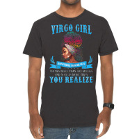 Womens Virgo Girl September August Black Girl Magic Zodiac Bday Vintage T-shirt | Artistshot