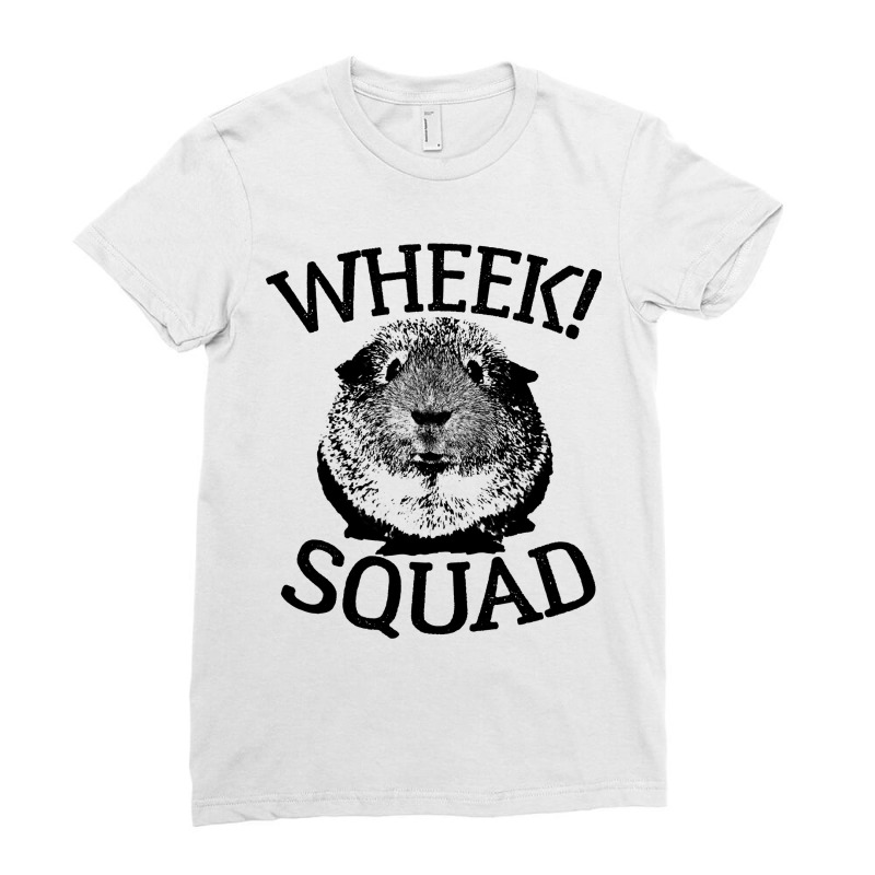 Guinea Pig S Wheek Squad Cute Funny Guinea Pig S Ladies Fitted T-Shirt by Davidartist | Artistshot