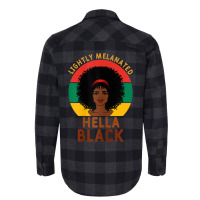 Womens Women Lightly Melanated Hella Black Melanin Pride Afrogift Flannel Shirt | Artistshot