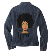 Womens Womens Afro Latina L Black Memorial Day L Pride Ladies Denim Jacket | Artistshot