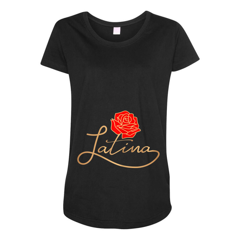 Womens Womens Latina Latinx Best Gift Rose Cute Hispanic Shirt Maternity Scoop Neck T-shirt by BRANDONARKER | Artistshot