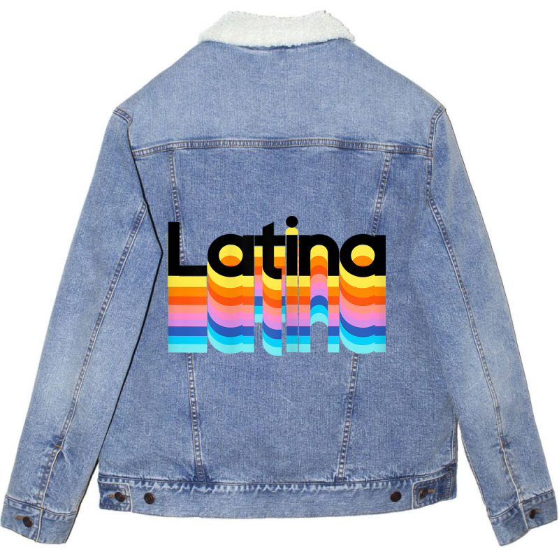 Womens Womens Latina Latinx Colorful Trendy 2019 Gift Unisex Sherpa-lined Denim Jacket | Artistshot