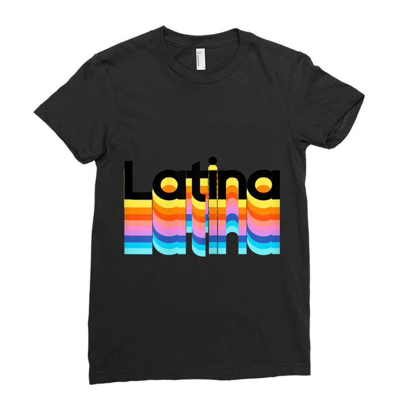 Womens Womens Latina Latinx Colorful Trendy 2019 Gift Ladies Fitted T-Shirt by BRANDONARKER | Artistshot