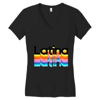 Womens Womens Latina Latinx Colorful Trendy 2019 Gift Women's V-neck T-shirt | Artistshot