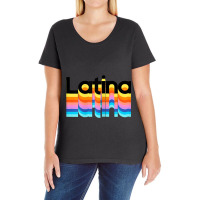 Womens Womens Latina Latinx Colorful Trendy 2019 Gift Ladies Curvy T-shirt | Artistshot