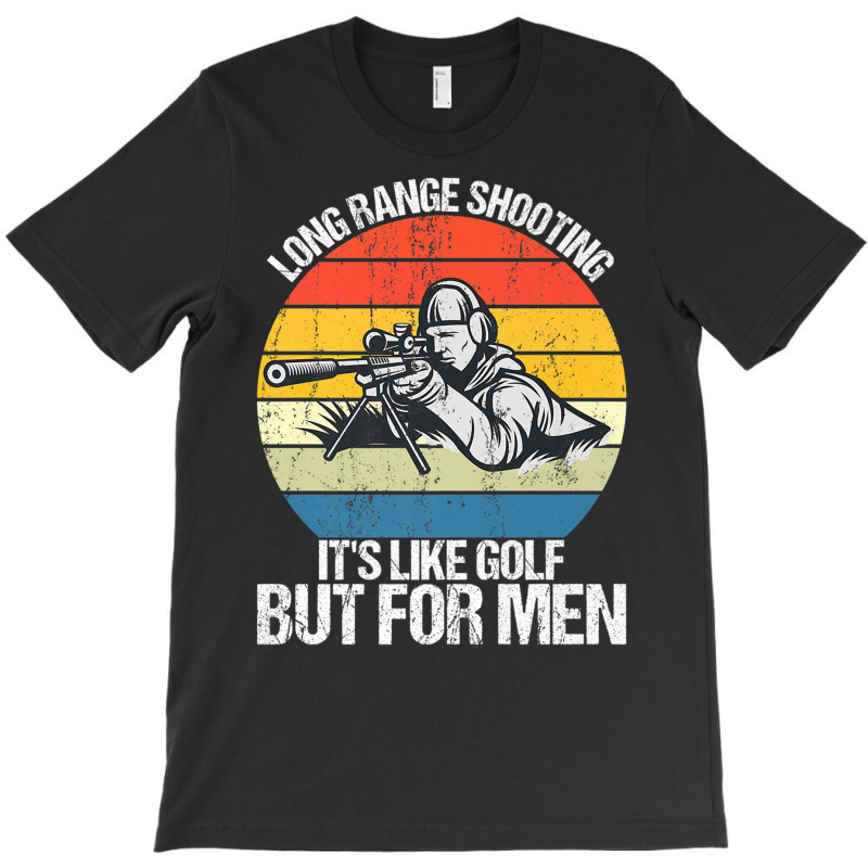 Long Range Shooting It's Like Golf But For Men Retro Sniper Premium T T-shirt | Artistshot