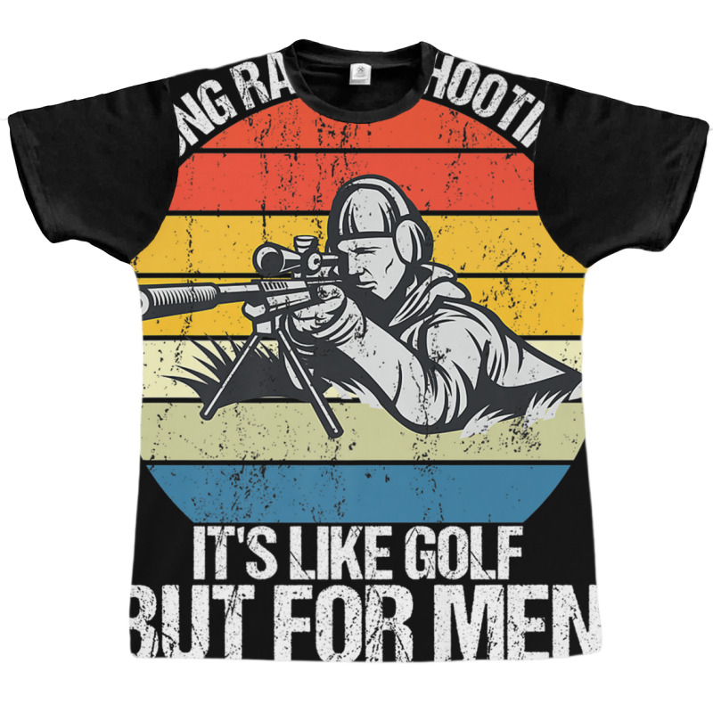 Long Range Shooting It's Like Golf But For Men Retro Sniper Premium T Graphic T-shirt | Artistshot