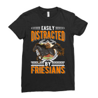 Hot Trend Easily Distracted By Friesian's Friesian Horse Ladies Fitted T-shirt | Artistshot