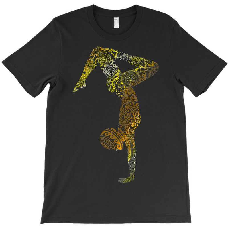 Womens Yoga Mandala Afro Girly Black Pride Gymnastics African Gift T-shirt | Artistshot