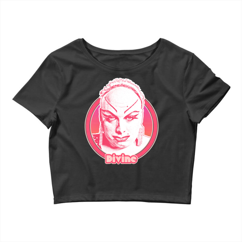 Divine 80s Style Retro Fan Art Design Crop Top by ErnestGallon | Artistshot