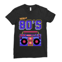 Limited Edition Vintage Totally 80s Disco Music Radio Tape Classic Ladies Fitted T-shirt | Artistshot