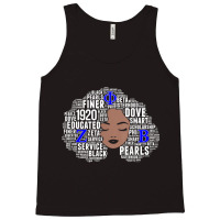 Womens Zeta 1920 African Women Educated Dove Afro Hair Words _002 Tank Top | Artistshot