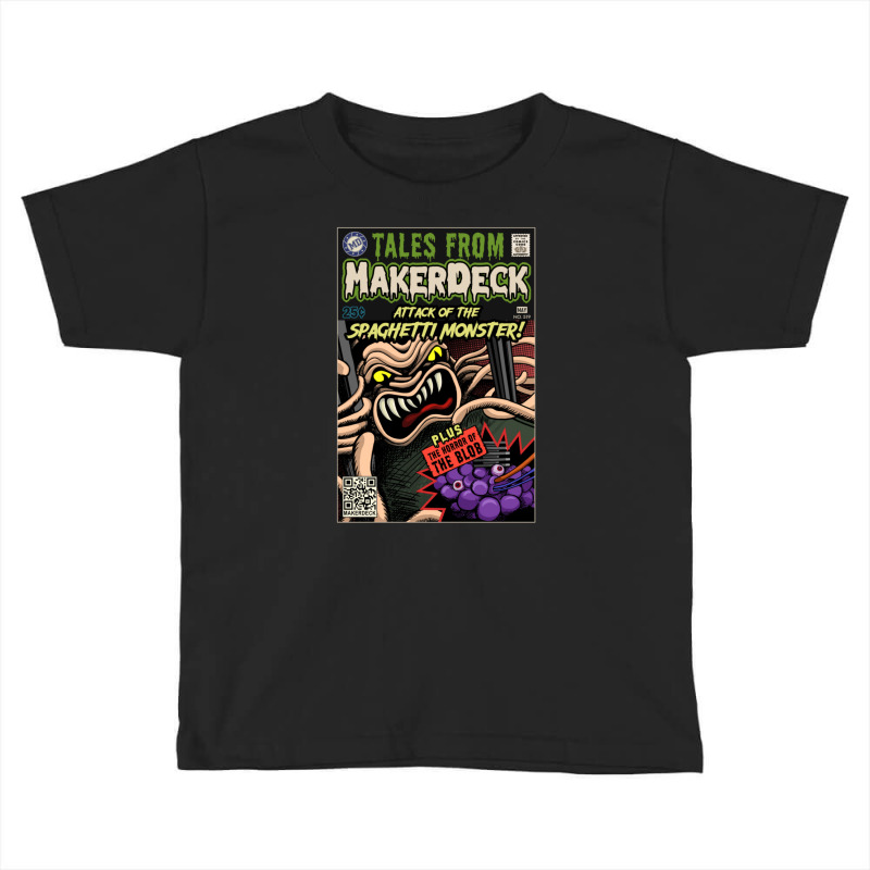 Tales From Makerdeck - Spaghetti Monster Toddler T-shirt by AmyJeanKemmer | Artistshot