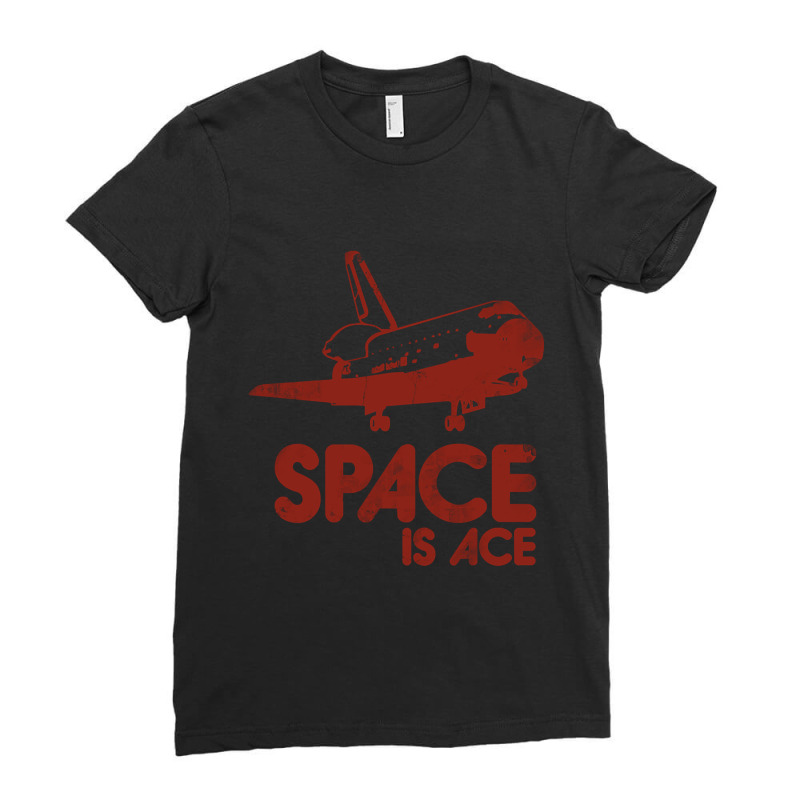 Trending Space Is Ace Vintage Science Ladies Fitted T-Shirt by laurynvanhoose | Artistshot