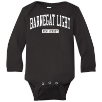 Barnegat Light New Jersey Nj Vintage Athletic Sports Design T Shirt Long Sleeve Baby Bodysuit | Artistshot