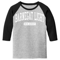 Barnegat Light New Jersey Nj Vintage Athletic Sports Design T Shirt Youth 3/4 Sleeve | Artistshot