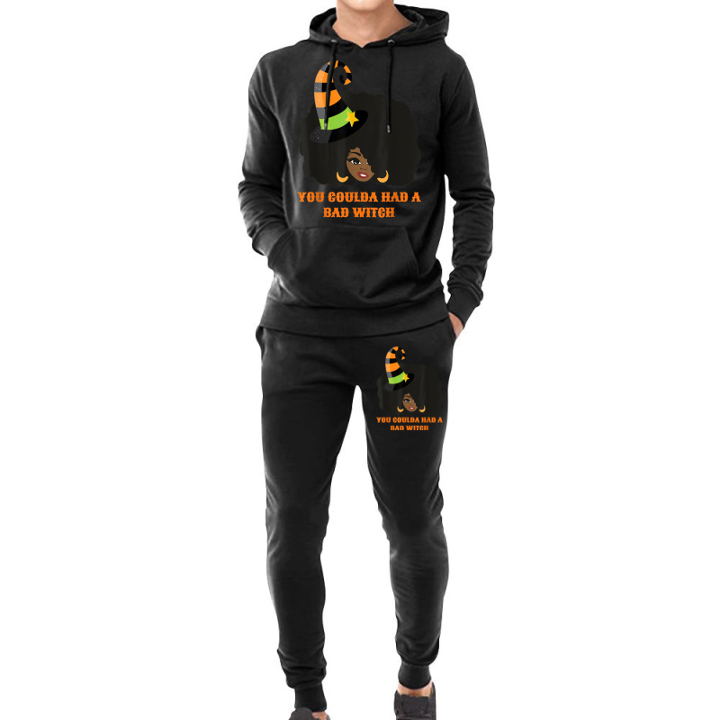 You Coulda Had A Bad Witch Funny Afro Female Hoodie & Jogger Set | Artistshot