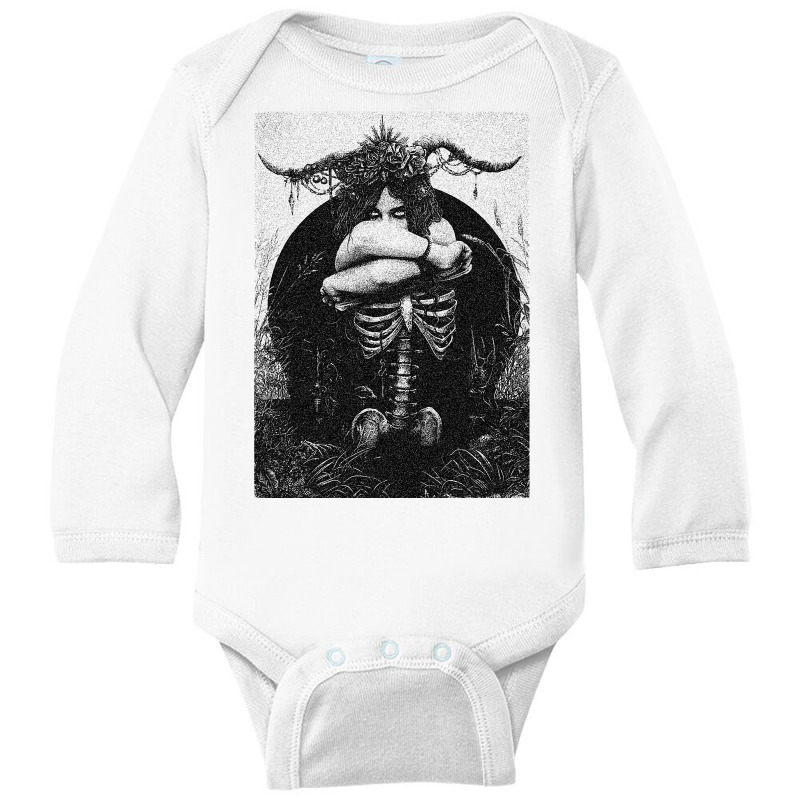 Occult Gothic Dark Satanic Unholy Witchcraft Grunge Emo Goth Long Sleeve Baby Bodysuit by HayleyArtist | Artistshot