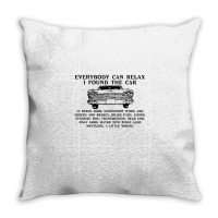 I Found The Car Throw Pillow | Artistshot