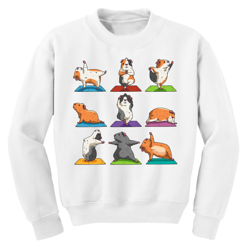 Guinea Pig Yoga Position Workout Gift Youth Sweatshirt by Davidartist | Artistshot