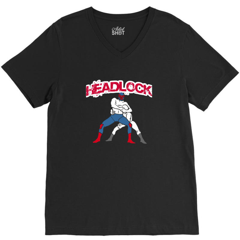 Headlock V-Neck Tee by hapkeluciik | Artistshot