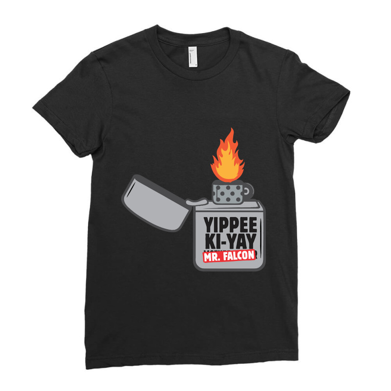 Trending Yippee Ki-yay Mr. Falcon Ladies Fitted T-Shirt by macklinsampson | Artistshot