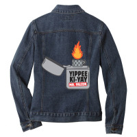 Trending Yippee Ki-yay Mr. Falcon Ladies Denim Jacket | Artistshot