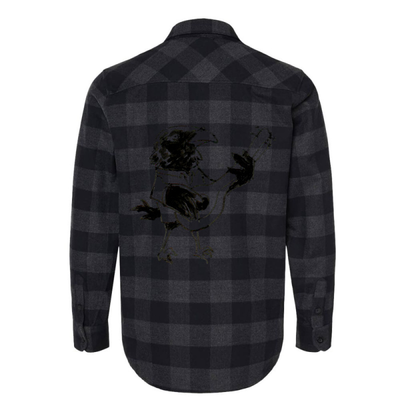 Trending Raven Playing Guitar Flannel Shirt | Artistshot