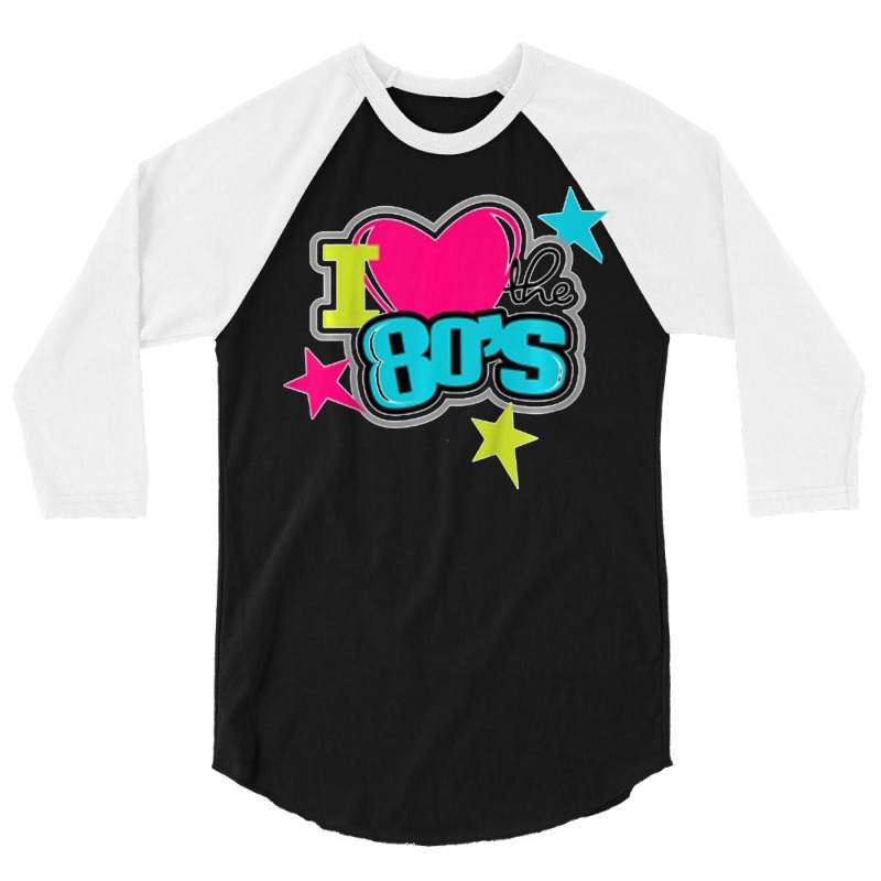 Hot Trend Kids I Love Heart The 80s Pop Culture 1980s Kids Boy Girl 3/4 Sleeve Shirt | Artistshot