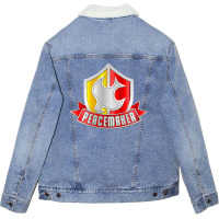 Superhero Peacemaker Shieldbest Gift Unisex Sherpa-lined Denim Jacket | Artistshot