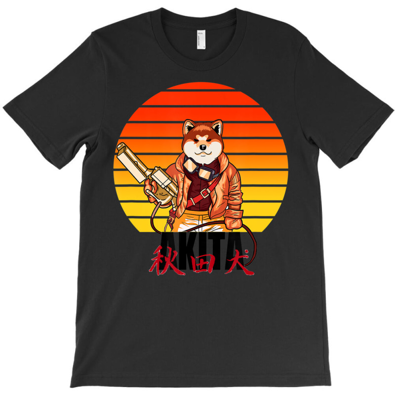 Trending Akita Fun Cool Dog And Futuristic Anime Mashup Parody T-Shirt by hongquangd | Artistshot