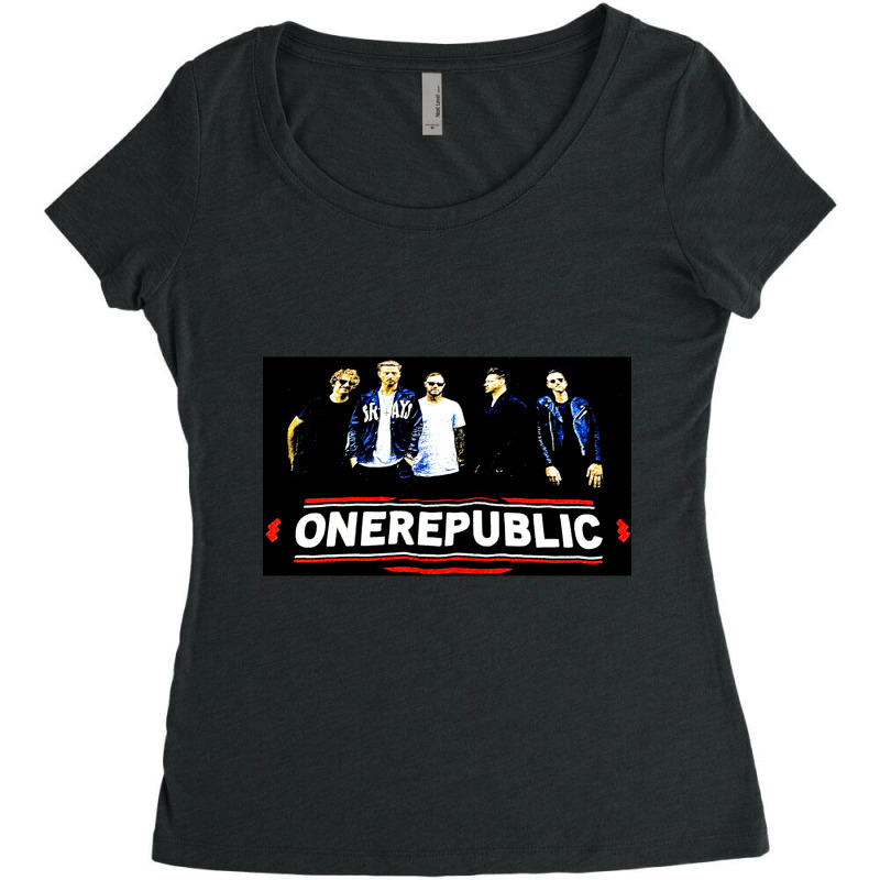 One Republic, One, Republic, One Republic Vintage, One Republic Art, O Women's Triblend Scoop T-shirt | Artistshot