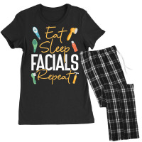 Cute Licensed Esthetician Skincare Beautician Skin Therapist T Shirt Women's Pajamas Set | Artistshot