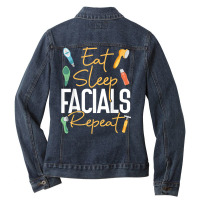 Cute Licensed Esthetician Skincare Beautician Skin Therapist T Shirt Ladies Denim Jacket | Artistshot