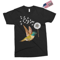 Dandelion Hummingbird Flower Birdwatcher Herbalist T Shirt Exclusive T-shirt | Artistshot