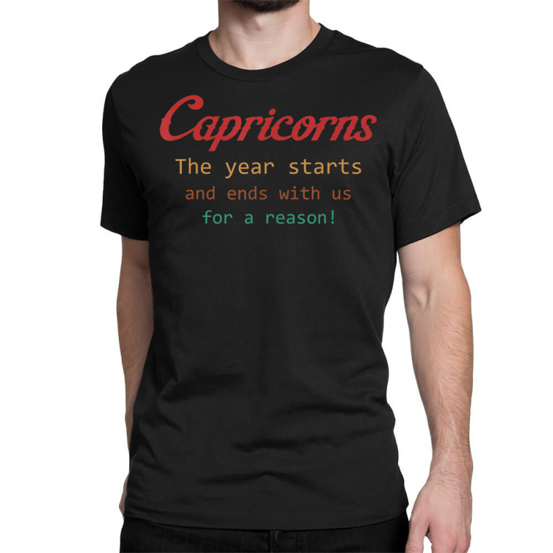 Trending Capricorns Vintage Birthday Astrology Zodiac Sign Classic T-shirt | Artistshot