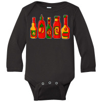 Chili Hot Sauce Latin Food Tee Spicy Hot Mexican Food Lover T Shirt Long Sleeve Baby Bodysuit | Artistshot