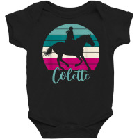 Colette Name Gift   Equestrian Shirt Colette Horse Girl T Shirt Baby Bodysuit | Artistshot