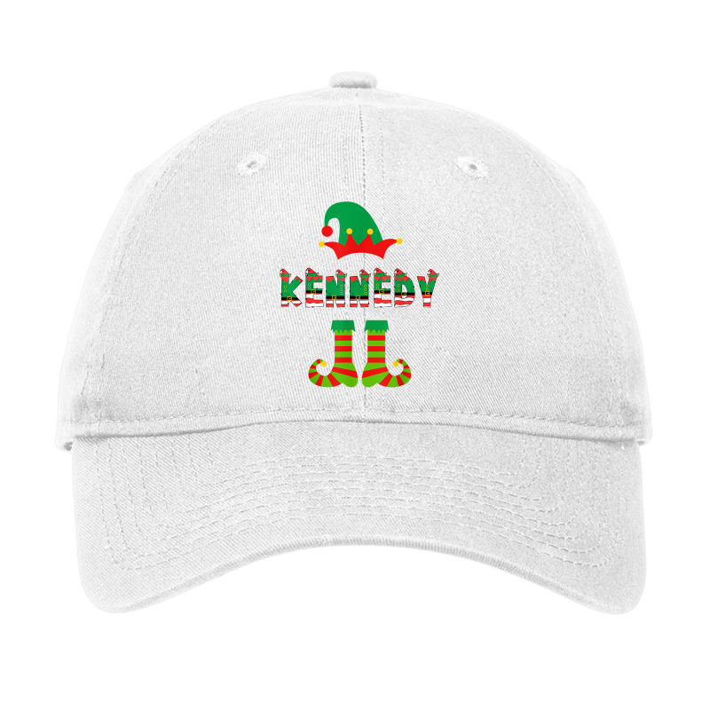 Christmas Elf Custom Name Kennedy Matching Family Group T Shirt Adjustable Cap by shmonotpv4s | Artistshot