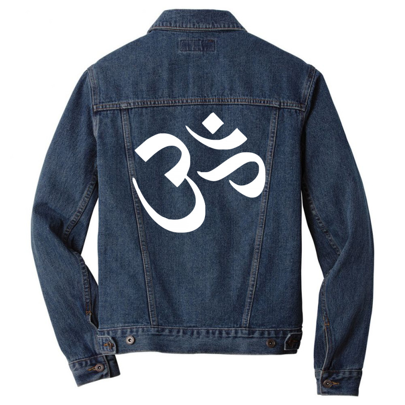 Hare Krishna Aum Men Denim Jacket. By Artistshot