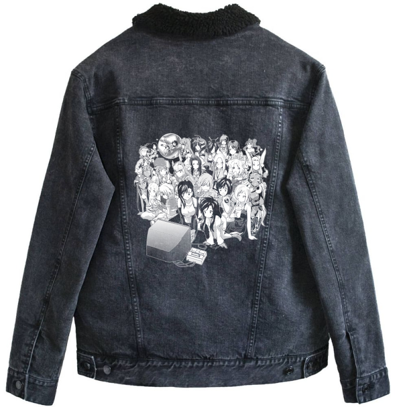 Rpg Night World Trigger Anime Dat Lach Tittle Fighting Lightning Dark  Unisex Sherpa-Lined Denim Jacket by CrystalWanda | Artistshot