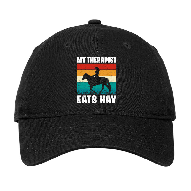 Trending Funny Horse Lover Gifts My Therapist Eats Hay-wxwij Adjustable Cap by Box Bingham | Artistshot