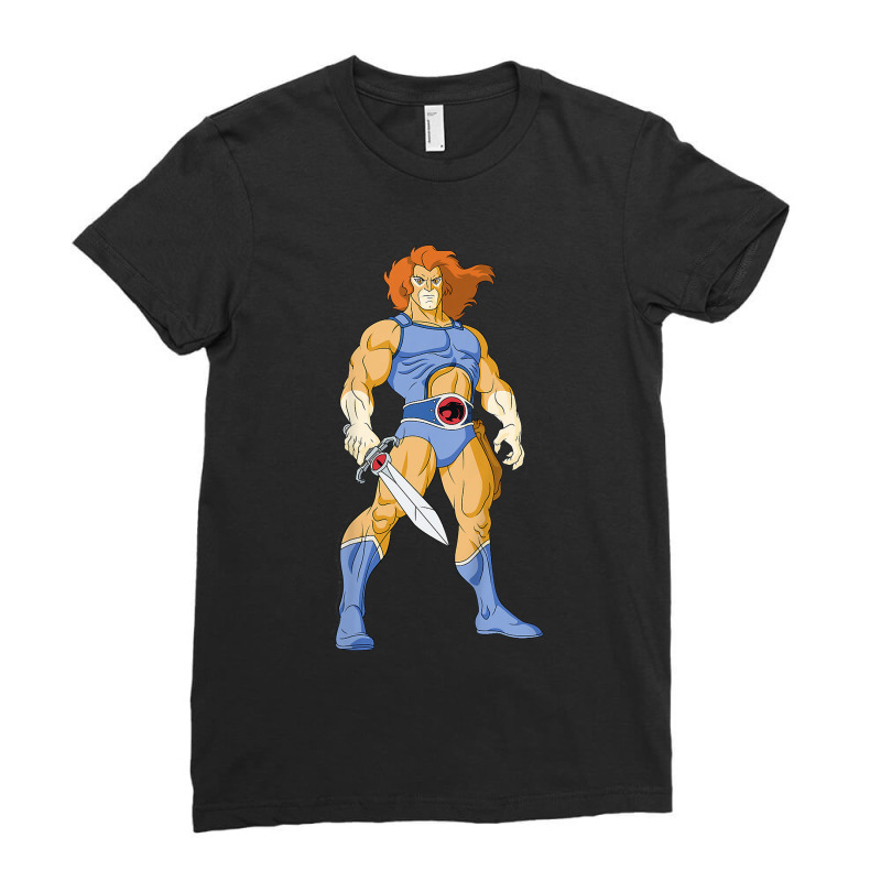 Kids Thundercats Liono Portrait Ladies Fitted T-Shirt by Davidartist | Artistshot