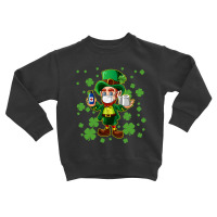 Funny Leprechaun Wearing Mask  Saint Patrick S Day Toddler Sweatshirt | Artistshot