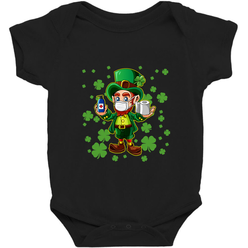 Funny Leprechaun Wearing Mask  Saint Patrick S Day Baby Bodysuit by Davidartist | Artistshot